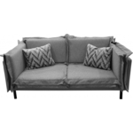 Диван Мягкий офис Локи двухместный Sonder серый