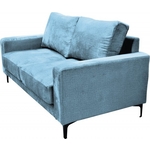 Диван Мягкий офис Мао двухместный Силджи голубой