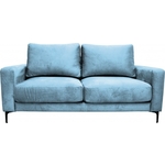 Диван Мягкий офис Мао двухместный Силджи голубой