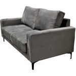 Диван Мягкий офис Мао двухместный Силджи серый