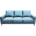 Диван Мягкий офис Мао трехместный Силджи голубой