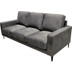 Диван Мягкий офис Мао трехместный Силджи серый