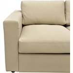 Диван Мягкий офис Милан трехместный микрофибра Dakota кремовый