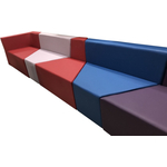 Диван Мягкий офис Мозайка шестиместный цвет на выбор