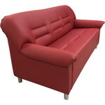 Диван Мягкий офис Мягкий офис трехместный раскладной красный