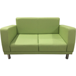 Диван Мягкий офис Неаполь Люкс двухместный салатовый
