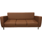 Диван Мягкий офис Неаполь Люкс трехместный паприка