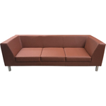 Диван Мягкий офис Омега трехместный паприка