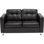 Диван Мягкий офис Офис Классик двухместный черный