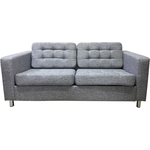 Диван Мягкий офис Офис Классик Люкс трехместный раскладной серый