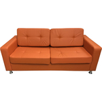 Диван Мягкий офис Офис Классик трехместный раскладной оранжевый