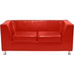 Диван Мягкий офис Офис Стрикт Стайл двухместный красный