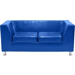 Диван Мягкий офис Офис Стрикт Стайл двухместный синий