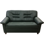 Диван Мягкий офис Премьер двухместный раскладной зеленый