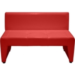 Диван Мягкий офис Ритм двухместный красный