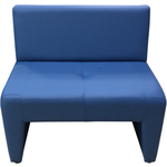 Диван Мягкий офис Ритм одноместный синий