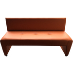 Диван Мягкий офис Ритм трехместный оранжевый