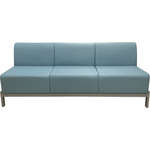 Диван Мягкий офис Сандра трехместный голубой