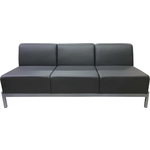 Диван Мягкий офис Сандра трехместный черный