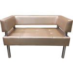 Диван Мягкий офис Сатурн двухместный 0449 светло-розовый