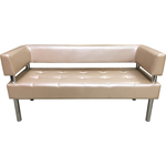 Диван Мягкий офис Сатурн трехместный 0449 светло-розовый