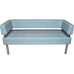 Диван Мягкий офис Сатурн трехместный голубой