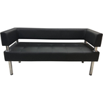 Диван Мягкий офис Сатурн трехместный черный