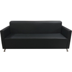 Диван Мягкий офис Селена трехместный черный