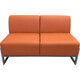 Диван Мягкий офис Сигма двухместный оранжевый