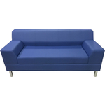 Диван Мягкий офис Флагман трехместный синий