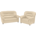 Диван и кресло Мягкий офис Комплект Мягкий офис бежевый