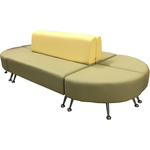 Модульный диван Мягкий офис Вайт (6-ть секций) Oregon бледно-желто-фисташковый