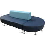 Модульный диван Мягкий офис Вайт (6-ть секций) голубо-синий