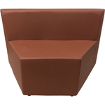 Модуль Мягкий офис Секция дивана V Мозайка коричневая