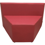 Модуль Мягкий офис Секция дивана V Мозайка красная