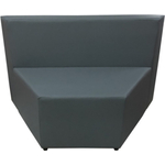 Модуль Мягкий офис Секция дивана V Мозайка серая