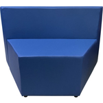 Модуль Мягкий офис Секция дивана V Мозайка синяя