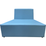 Модуль Мягкий офис Секция дивана А Мозайка голубая