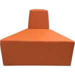 Модуль Мягкий офис Секция дивана А Мозайка оранжевая