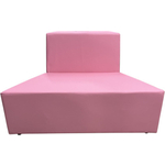 Модуль Мягкий офис Секция дивана А Мозайка розовая