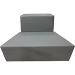 Модуль Мягкий офис Секция дивана А Мозайка светло-серая