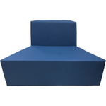 Модуль Мягкий офис Секция дивана А Мозайка синяя