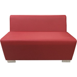 Модуль Мягкий офис Секция дивана Бальдр двухместная красная