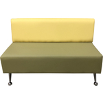 Модуль Мягкий офис Секция дивана Вайт двухместная Oregon бледно-желто-фисташковая