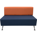 Модуль Мягкий офис Секция дивана Вайт двухместная оранжево-синяя