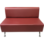 Модуль Мягкий офис Секция дивана Вайт двухместная темно-красная