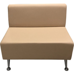 Модуль Мягкий офис Секция дивана Вайт одноместная бежевая