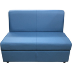 Модуль Мягкий офис Секция дивана Кардинал двухместная голубая