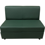 Модуль Мягкий офис Секция дивана Кардинал двухместная зеленая