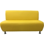 Модуль Мягкий офис Секция дивана Классик двухместная желтая